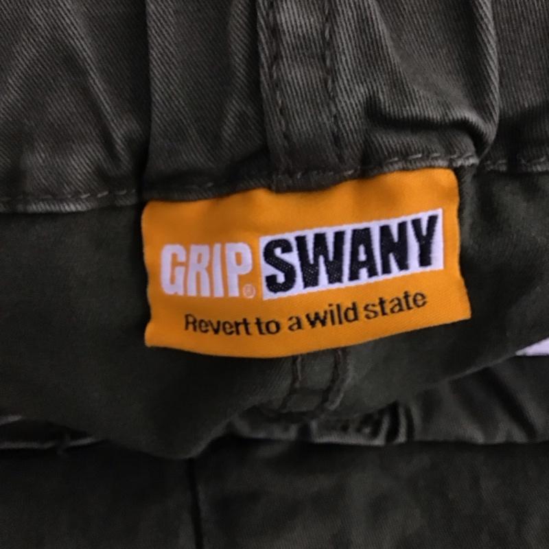 グリップスワニー GRIP SWANY パンツ ワークパンツ、ペインターパンツ カジュアルパンツ スリムパンツ ストレッチパンツ M 無地 カーキ / カーキ / khaki メンズ USED 古着 中古 10155847