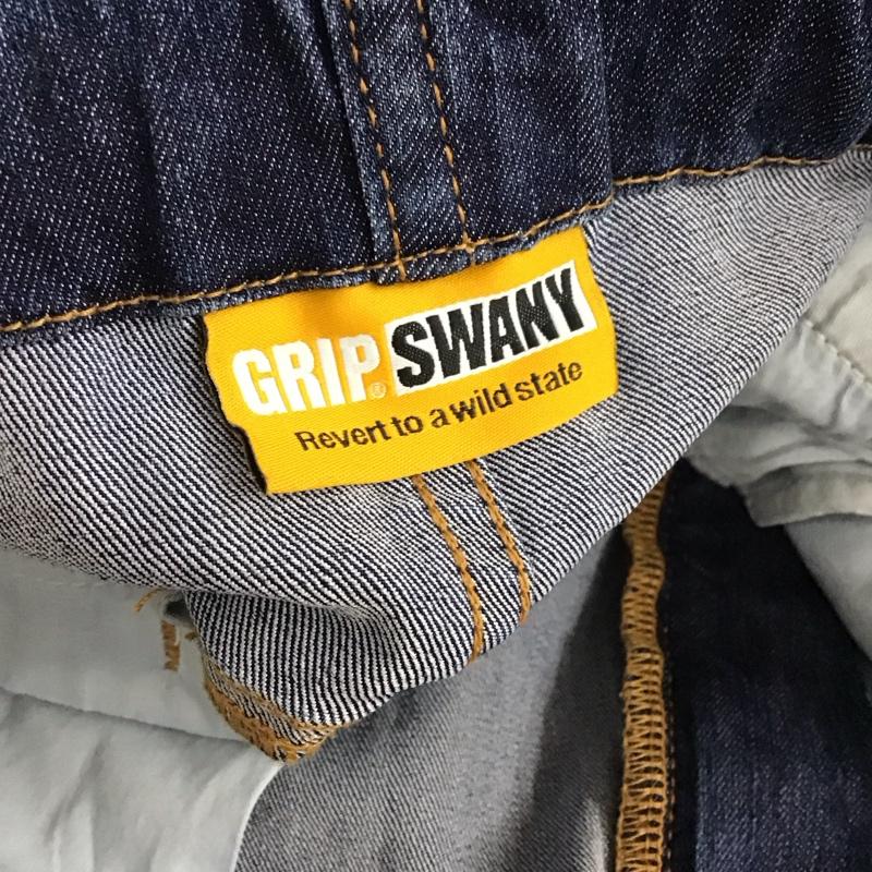 グリップスワニー GRIP SWANY パンツ デニム、ジーンズ カジュアルパンツ スリムパンツ ストレッチパンツ M 無地 インディゴ / インディゴ / Indigo メンズ USED 古着 中古 10155848