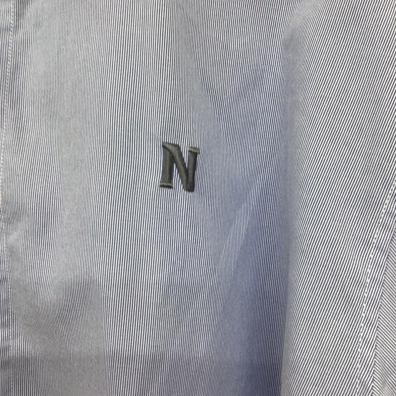 ノルディ NERDY シャツ、ブラウス 長袖 長袖シャツ ストライプシャツ カラーシャツ M ストライプ 水色 / ライトブルー / メンズ USED 古着 中古 10155849