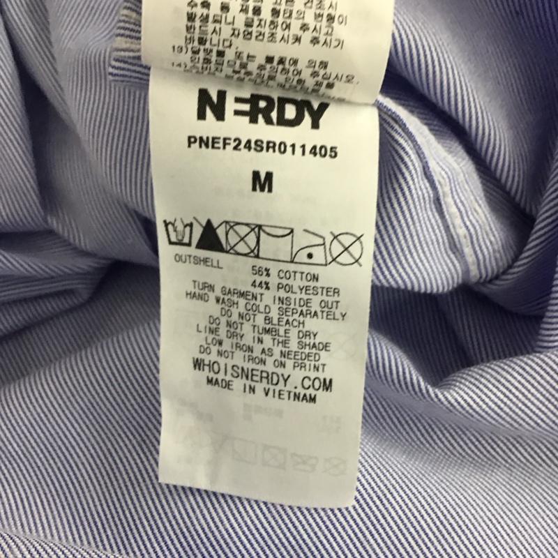 ノルディ NERDY シャツ、ブラウス 長袖 長袖シャツ ストライプシャツ カラーシャツ M ストライプ 水色 / ライトブルー / メンズ USED 古着 中古 10155849