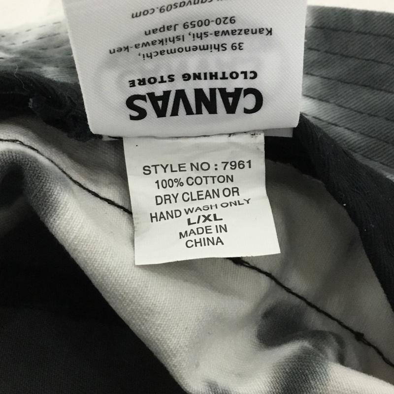 古着 USED 帽子 ハット CANVAS CLOTHING STORE バケットハット バケハ ロゴ、文字 ダークグレー / ダークグレー / X 白 / ホワイト / white メンズ USED 古着 中古 10155850