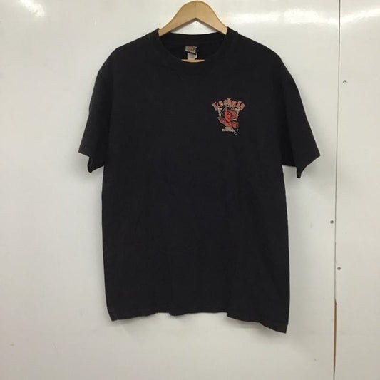 ラッキー13 LUCKY13 Tシャツ 半袖 半袖カットソー プリントTシャツ クルーネックカットソー M プリント ダークグレー / ダークグレー / メンズ USED 古着 中古 10155852