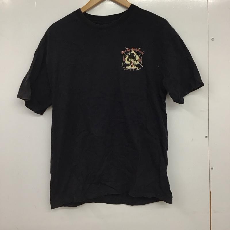 ラッキー13 LUCKY13 Tシャツ 半袖 半袖カットソー プリントTシャツ クルーネックカットソー M プリント ダークグレー / ダークグレー / メンズ USED 古着 中古 10155854