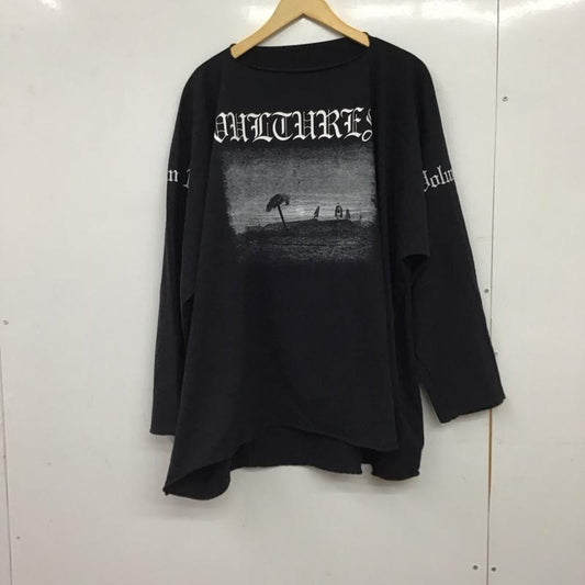 イージー YEEZY カットソー 長袖 長袖カットソー プリントカットソー クルーネック 3 プリント ダークグレー / ダークグレー / メンズ USED 古着 中古 10155859