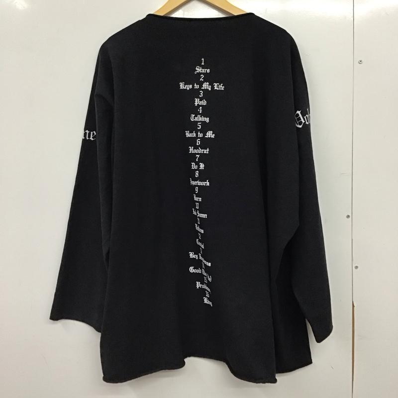 イージー YEEZY カットソー 長袖 長袖カットソー プリントカットソー クルーネック 3 プリント ダークグレー / ダークグレー / メンズ USED 古着 中古 10155859