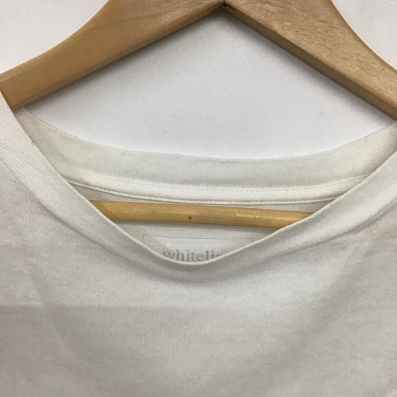 ユニフォームエクスペリメント uniform experiment Tシャツ 半袖 半袖カットソー プリントTシャツ クルーネックカットソー 2 ロゴ、文字 白 / ホワイト / white メンズ USED 古着 中古 10155861