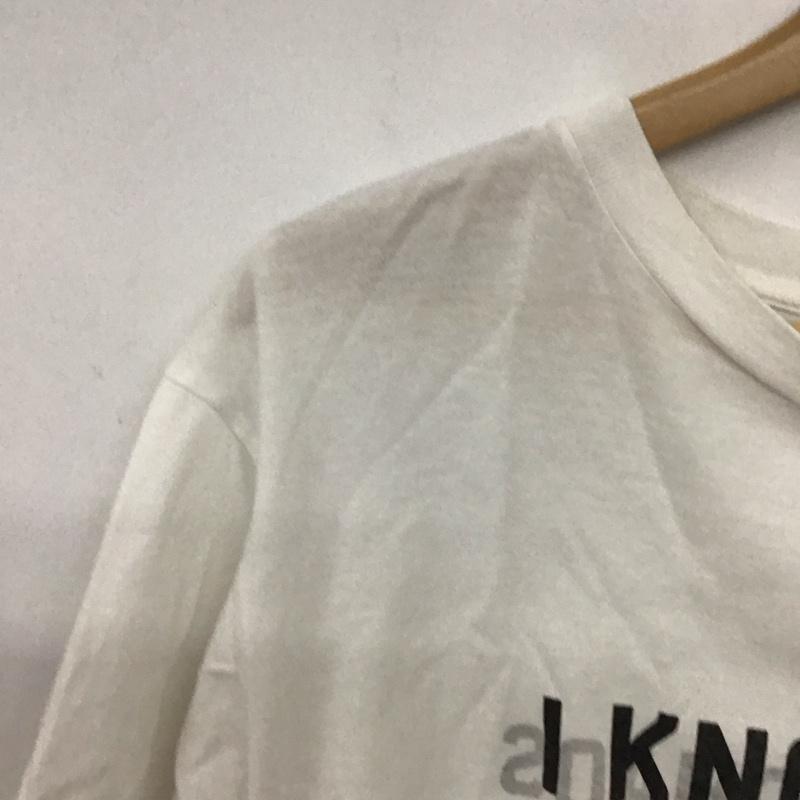 ユニフォームエクスペリメント uniform experiment Tシャツ 半袖 半袖カットソー プリントTシャツ クルーネックカットソー 2 ロゴ、文字 白 / ホワイト / white メンズ USED 古着 中古 10155861