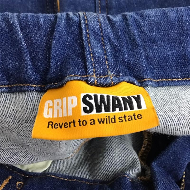 グリップスワニー GRIP SWANY パンツ デニム、ジーンズ デニムパンツ スリムパンツ カジュアルパンツ ストレッチパンツ M 無地 インディゴ / インディゴ / Indigo メンズ USED 古着 中古 10155862