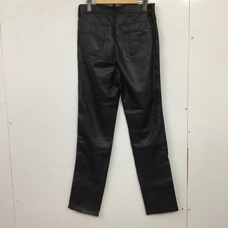 ザラ ZARA パンツ ワークパンツ、ペインターパンツ レザーパンツ ストレッチパンツ フェイクレザー 36 無地 黒 / ブラック / black メンズ USED 古着 中古 10155863