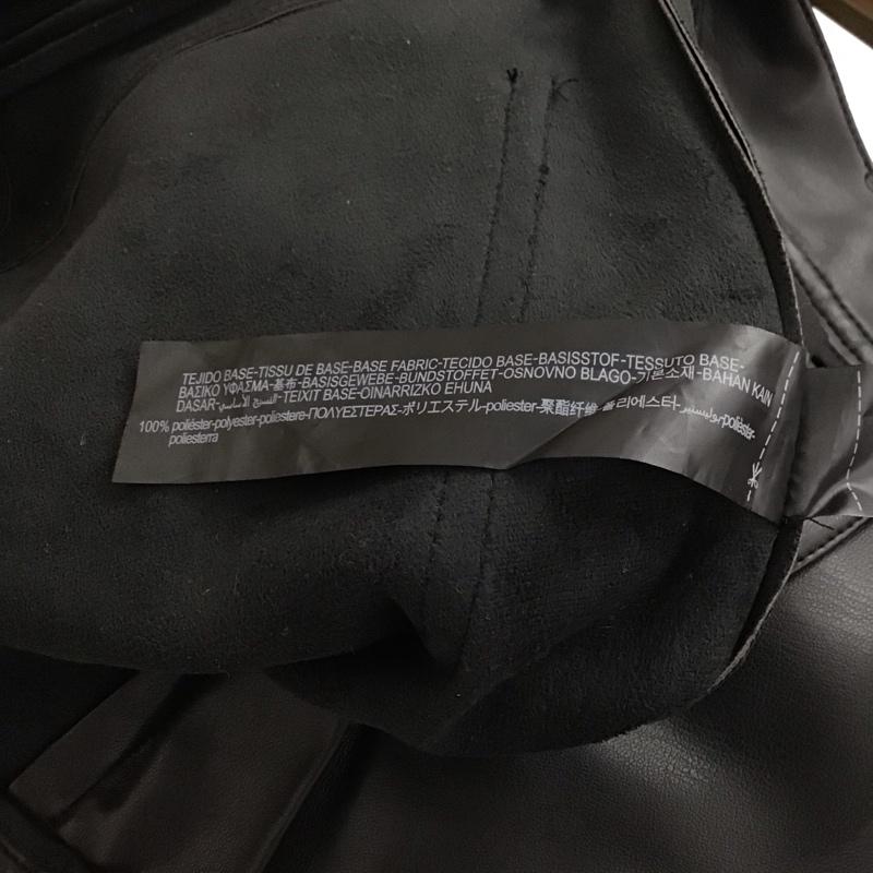 ザラ ZARA パンツ ワークパンツ、ペインターパンツ レザーパンツ ストレッチパンツ フェイクレザー 36 無地 黒 / ブラック / black メンズ USED 古着 中古 10155863