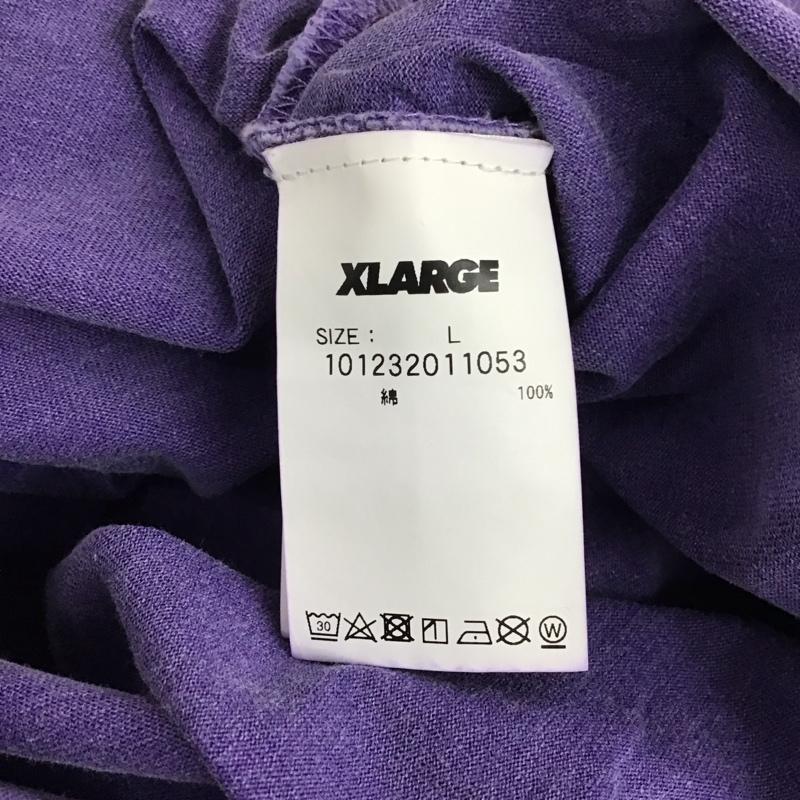 エクストララージ XLARGE Tシャツ 半袖 半袖カットソー プリントTシャツ クルーネックカットソー L プリント 紫 / パープル / purple メンズ USED 古着 中古 10155872