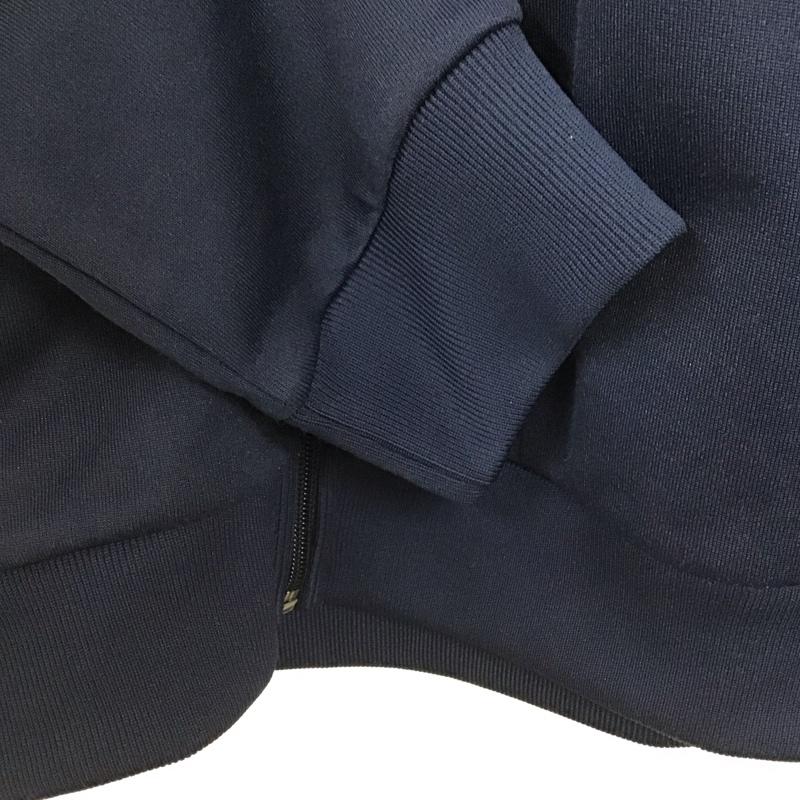 アディダス adidas ジャケット、上着 ジャンパー、ブルゾン ジップアップジャケット ジャージ アウター L ロゴ、文字 紺 / ネイビー / navy メンズ USED 古着 中古 10155874