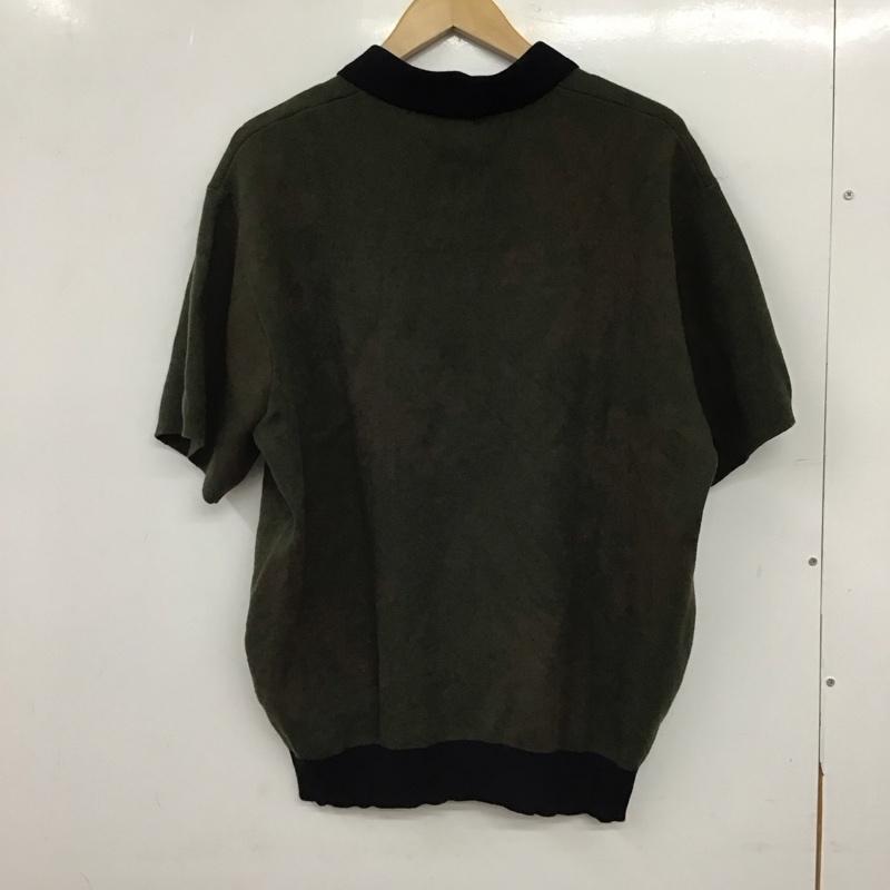 ハフ HUF ポロシャツ 半袖 半袖ポロシャツ カラーシャツ 半袖カットソー M プリント カーキ / カーキ / khaki メンズ USED 古着 中古 10155875