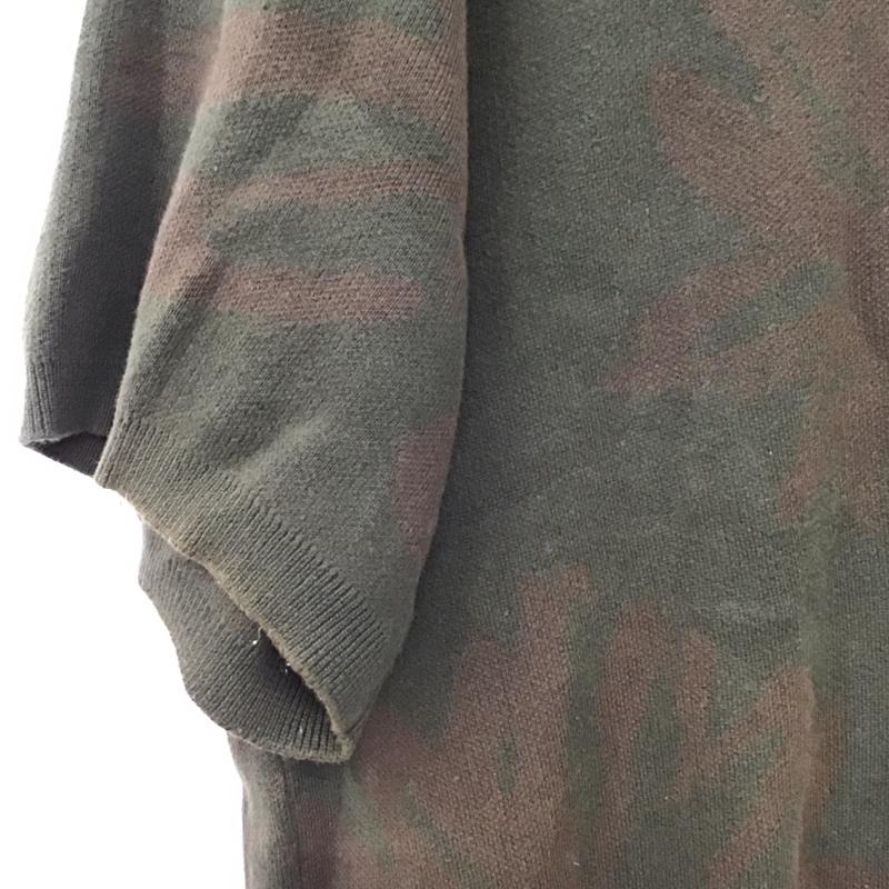 ハフ HUF ポロシャツ 半袖 半袖ポロシャツ カラーシャツ 半袖カットソー M プリント カーキ / カーキ / khaki メンズ USED 古着 中古 10155875