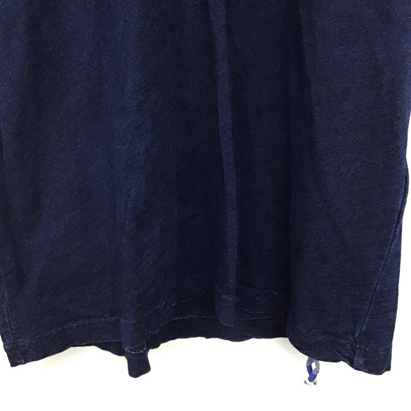 デンハム DENHAM Tシャツ 半袖 半袖カットソー プリントTシャツ クルーネックカットソー M ロゴ、文字 インディゴ / インディゴ / Indigo メンズ USED 古着 中古 10155876