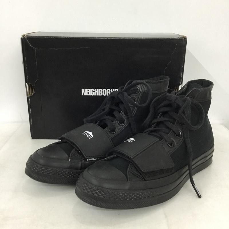 ネイバーフッド NEIGHBORHOOD スニーカー スニーカー ハイカット 26.5cm 箱有 26.5cm ロゴ、文字 黒 / ブラック / black メンズ USED 古着 中古 10155877