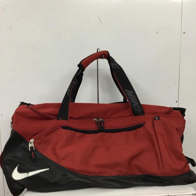 ナイキ NIKE ボストンバッグ ボストンバッグ ドラムバッグ BA2247 624 大容量 ショルダー 2WAY ロゴ、文字 黒 / ブラック / black X 赤 / レッド / red メンズ USED 古着 中古 10155880