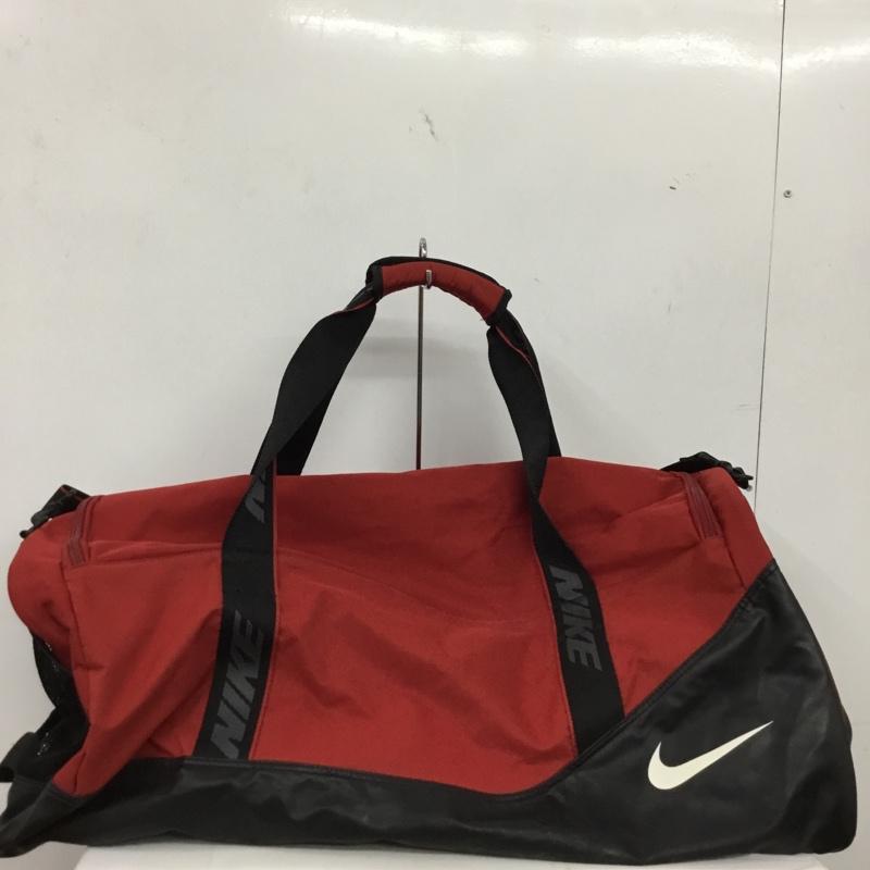 ナイキ NIKE ボストンバッグ ボストンバッグ ドラムバッグ BA2247 624 大容量 ショルダー 2WAY ロゴ、文字 黒 / ブラック / black X 赤 / レッド / red メンズ USED 古着 中古 10155880