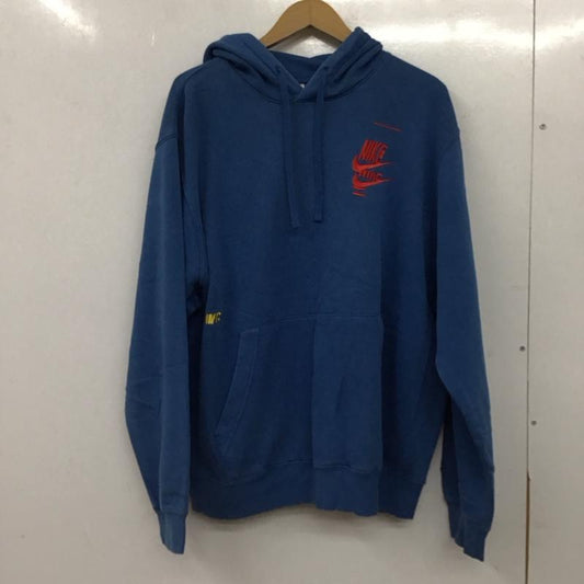 ナイキ NIKE パーカー 長袖 dm6874-407 プルオーバーパーカー XXL ロゴ、文字 青 / ブルー / blue メンズ USED 古着 中古 10155883