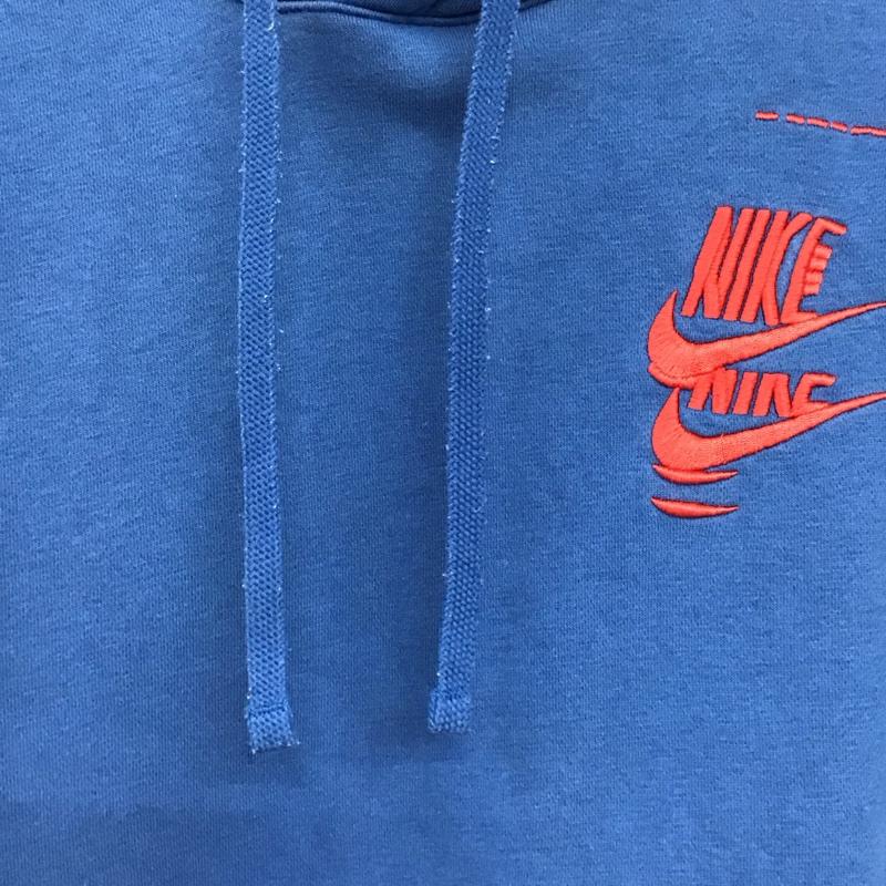 ナイキ NIKE パーカー 長袖 dm6874-407 プルオーバーパーカー XXL ロゴ、文字 青 / ブルー / blue メンズ USED 古着 中古 10155883