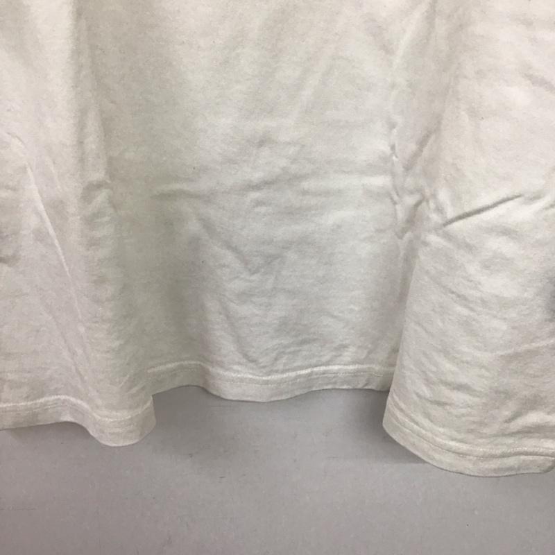 ナノユニバース nano・universe Tシャツ 半袖 半袖カットソー プリントTシャツ クルーネックカットソー M プリント 白 / ホワイト / white メンズ USED 古着 中古 10155885