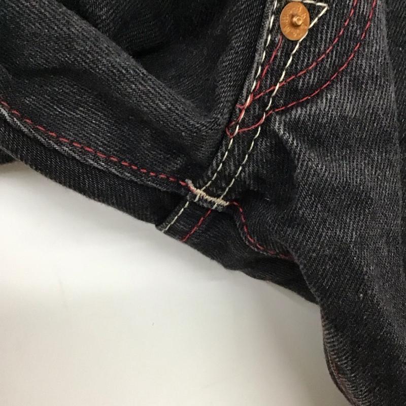 エムダブルエス MWS パンツ デニム、ジーンズ デニムパンツ ワイドパンツ カジュアルパンツ 34インチ ロゴ、文字 ダークグレー / ダークグレー / メンズ USED 古着 中古 10155887