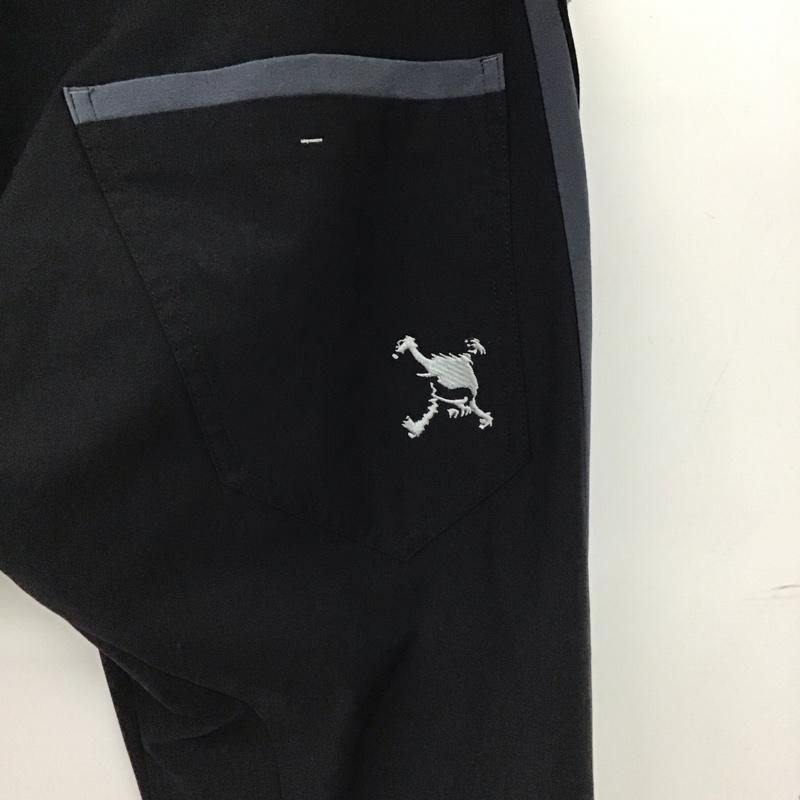 オークリー OAKLEY パンツ ワークパンツ、ペインターパンツ スリムパンツ ストレッチパンツ カジュアルパンツ 32インチ ロゴ、文字 黒 / ブラック / black メンズ USED 古着 中古 10155888