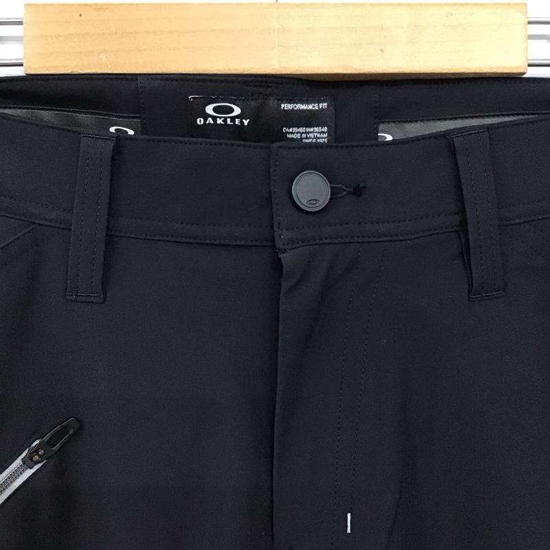 オークリー OAKLEY パンツ ワークパンツ、ペインターパンツ スリムパンツ ストレッチパンツ カジュアルパンツ 32インチ ロゴ、文字 黒 / ブラック / black メンズ USED 古着 中古 10155888