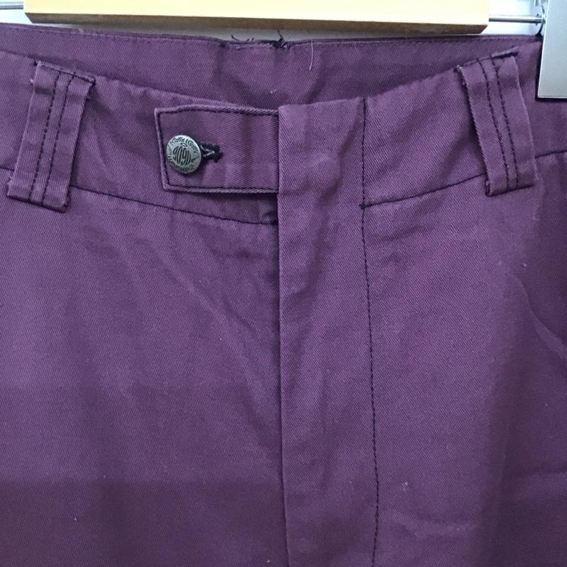 ナインティナインティ 9090 パンツ ワークパンツ、ペインターパンツ ワークパンツ ワイドパンツ カジュアルパンツ L ロゴ、文字 紫 / パープル / purple メンズ USED 古着 中古 10155890