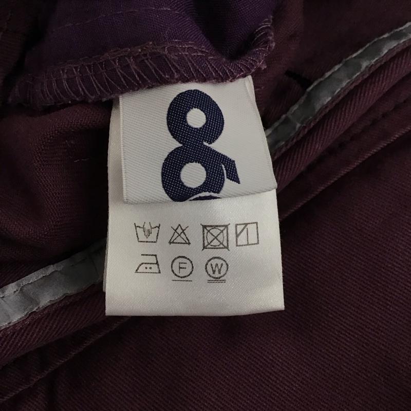 ナインティナインティ 9090 パンツ ワークパンツ、ペインターパンツ ワークパンツ ワイドパンツ カジュアルパンツ L ロゴ、文字 紫 / パープル / purple メンズ USED 古着 中古 10155890