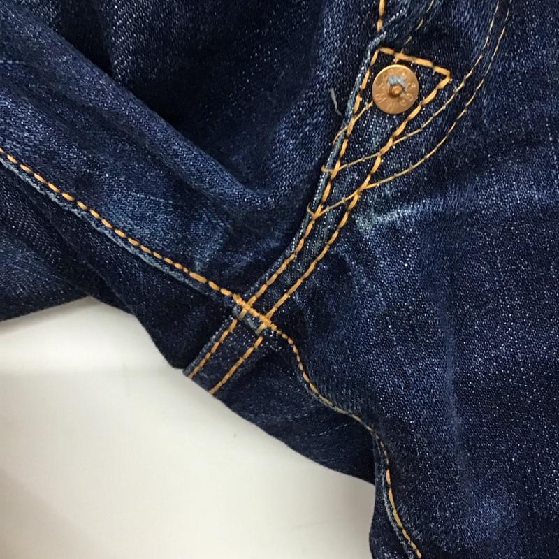 エムダブルエス MWS パンツ デニム、ジーンズ デニムパンツ ワイドパンツ カジュアルパンツ 33インチ ロゴ、文字 インディゴ / インディゴ / Indigo メンズ USED 古着 中古 10155891