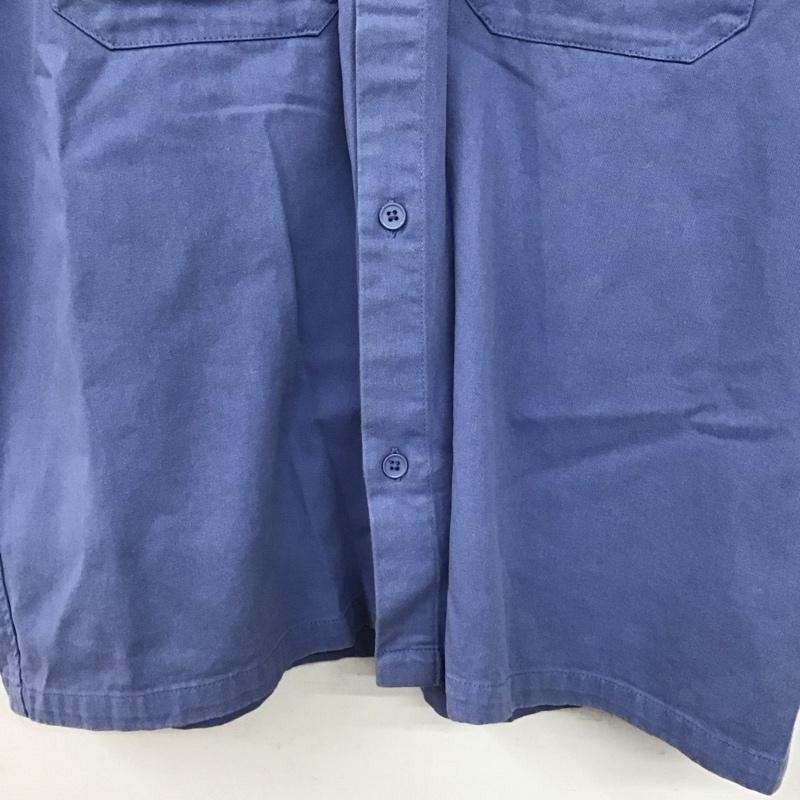 サンタクルーズ SANTA CRUZ シャツ、ブラウス 半袖 半袖シャツ フロントボタン カラーシャツ M ロゴ、文字 紫 / パープル / purple メンズ USED 古着 中古 10155893