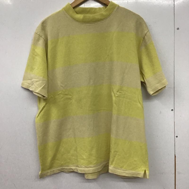 リーバイス Levi s Tシャツ 半袖 半袖カットソー プリントTシャツ クルーネックカットソー L ボーダー柄 黄 / イエロー / yellow X ベージュ / ベージュ / beige メンズ USED 古着 中古 10155895