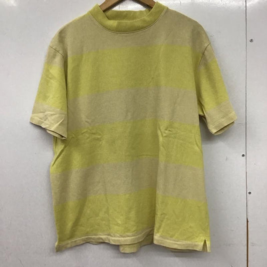リーバイス Levi s Tシャツ 半袖 半袖カットソー プリントTシャツ クルーネックカットソー L ボーダー柄 黄 / イエロー / yellow X ベージュ / ベージュ / beige メンズ USED 古着 中古 10155895