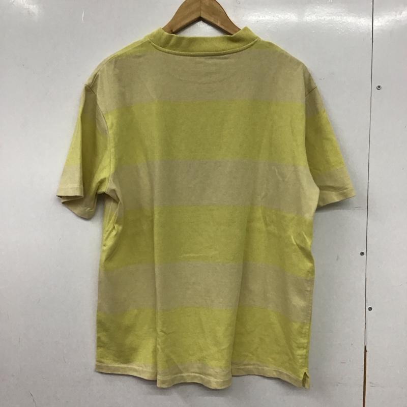 リーバイス Levi s Tシャツ 半袖 半袖カットソー プリントTシャツ クルーネックカットソー L ボーダー柄 黄 / イエロー / yellow X ベージュ / ベージュ / beige メンズ USED 古着 中古 10155895