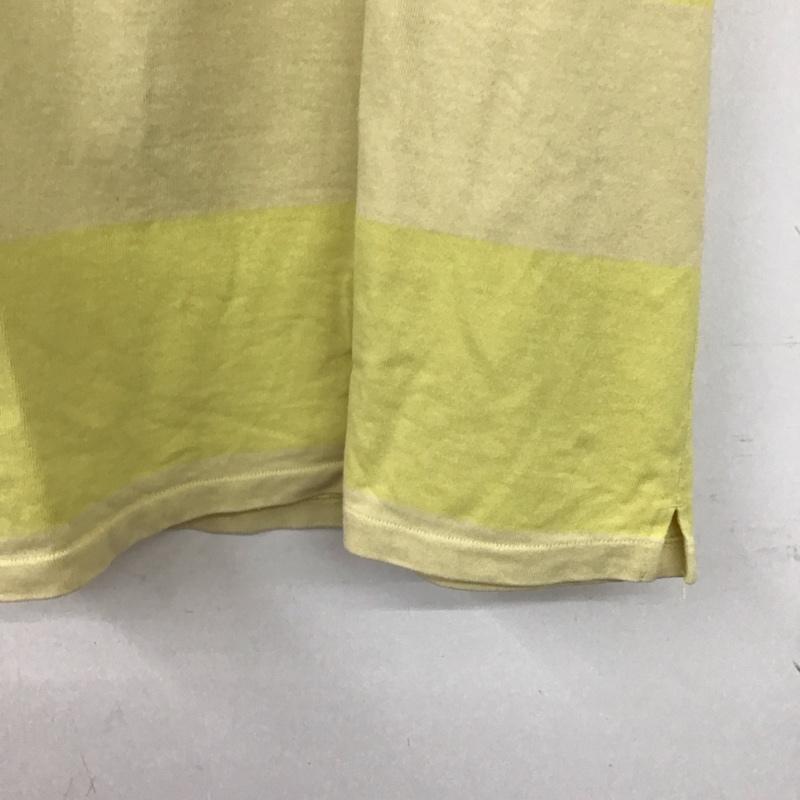 リーバイス Levi s Tシャツ 半袖 半袖カットソー プリントTシャツ クルーネックカットソー L ボーダー柄 黄 / イエロー / yellow X ベージュ / ベージュ / beige メンズ USED 古着 中古 10155895