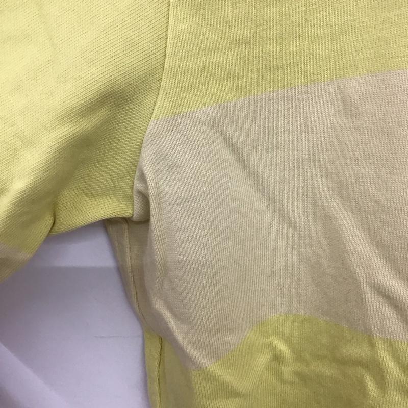 リーバイス Levi s Tシャツ 半袖 半袖カットソー プリントTシャツ クルーネックカットソー L ボーダー柄 黄 / イエロー / yellow X ベージュ / ベージュ / beige メンズ USED 古着 中古 10155895