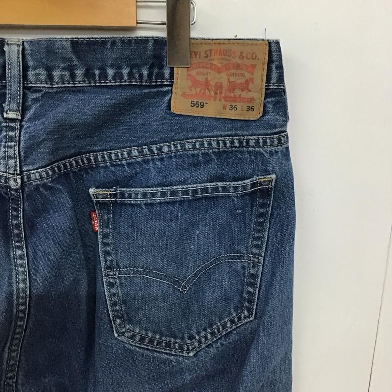 リーバイストラウスアンドコー Levi Strauss & co. パンツ デニム、ジーンズ デニムパンツ ワイドパンツ カジュアルパンツ 36インチ 無地 インディゴ / インディゴ / Indigo メンズ USED 古着 中古 10155896