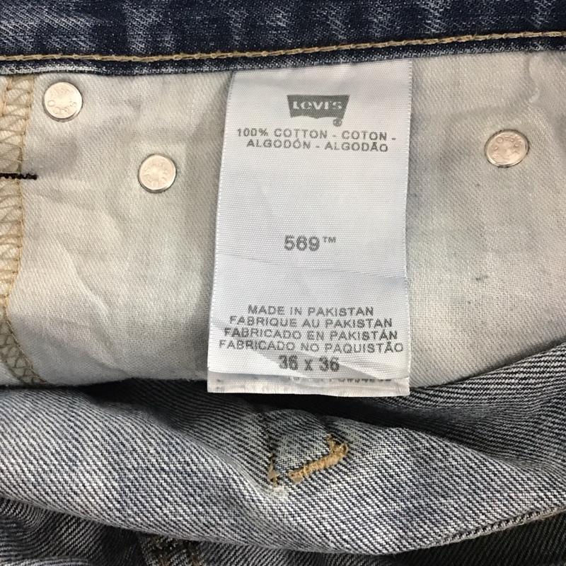 リーバイストラウスアンドコー Levi Strauss & co. パンツ デニム、ジーンズ デニムパンツ ワイドパンツ カジュアルパンツ 36インチ 無地 インディゴ / インディゴ / Indigo メンズ USED 古着 中古 10155896