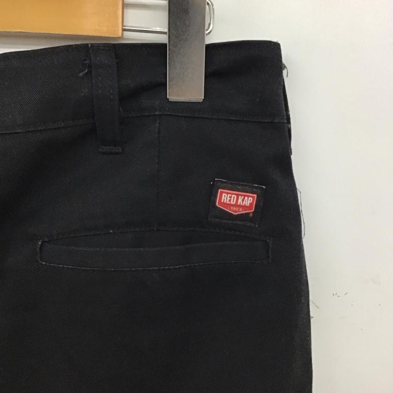 レッドキャップ RED KAP パンツ ワークパンツ、ペインターパンツ ワイドパンツ カジュアルパンツ ワークパンツ 32インチ ロゴ、文字 黒 / ブラック / black メンズ USED 古着 中古 10155897