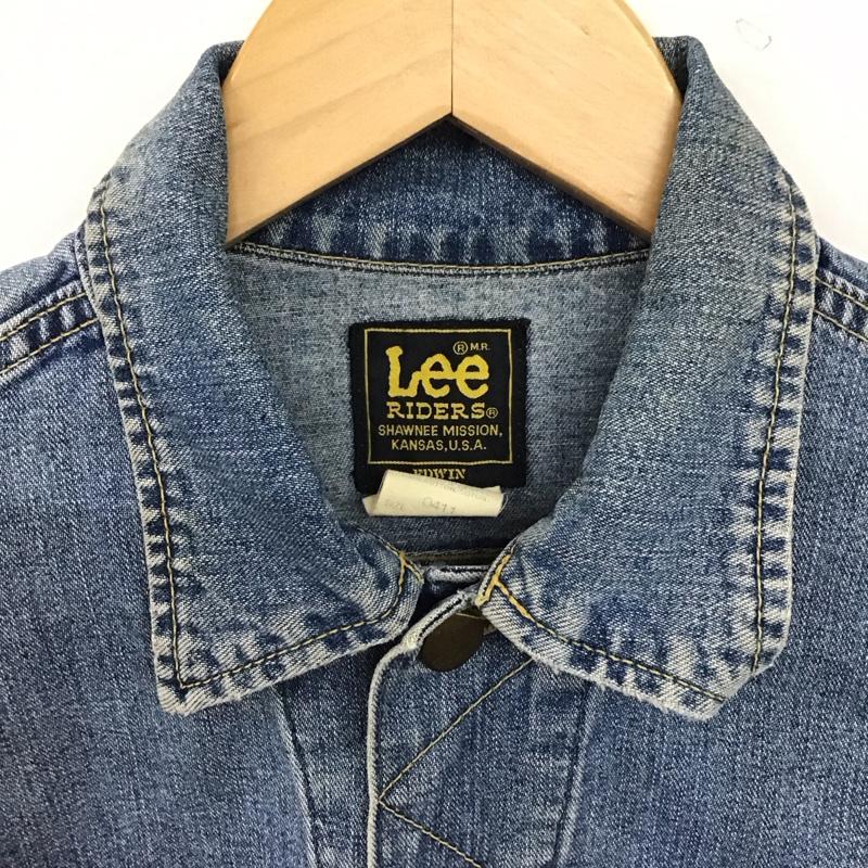リー Lee ジャケット、上着 ジャケット、ブレザー デニムジャケット Gジャン アウター カジュアルジャケット M ロゴ、文字 インディゴ / インディゴ / Indigo メンズ USED 古着 中古 10155899