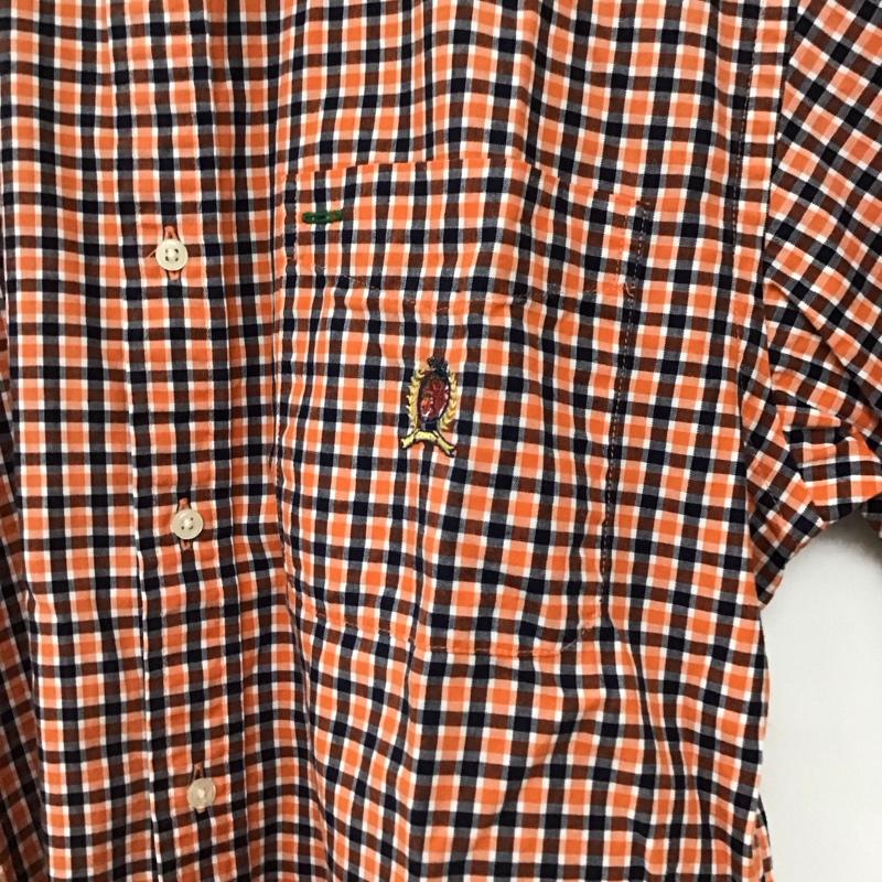 トミーヒルフィガー TOMMY HILFIGER シャツ、ブラウス 半袖 半袖シャツ チェックシャツ ボタンダウンシャツ L チェック マルチカラー / マルチカラー / multicolor メンズ USED 古着 中古 10155900