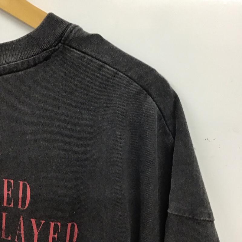 古着 USED Tシャツ 半袖 半袖カットソー プリントTシャツ クルーネックカットソー半袖 アダストリア L プリント ダークグレー / ダークグレー / メンズ USED 古着 中古 10155901