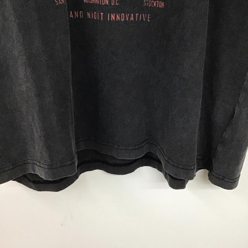 古着 USED Tシャツ 半袖 半袖カットソー プリントTシャツ クルーネックカットソー半袖 アダストリア L プリント ダークグレー / ダークグレー / メンズ USED 古着 中古 10155901