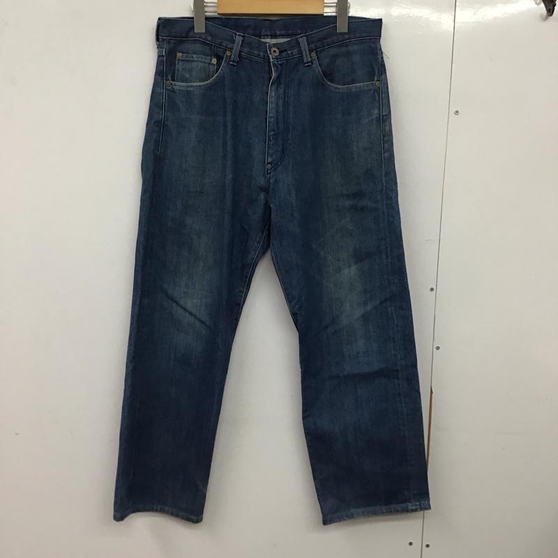 ポストオーバーオールズ POST OVERALLS パンツ デニム、ジーンズ デニムパンツ ワイドパンツ カジュアルパンツ 無地 インディゴ / インディゴ / Indigo メンズ USED 古着 中古 10155912