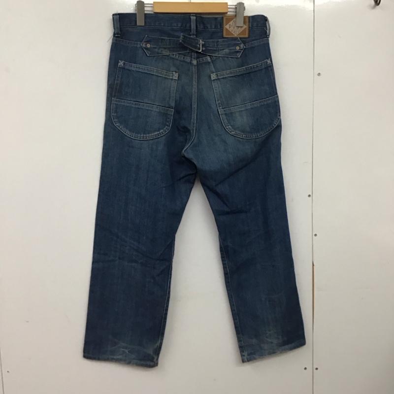 ポストオーバーオールズ POST OVERALLS パンツ デニム、ジーンズ デニムパンツ ワイドパンツ カジュアルパンツ 無地 インディゴ / インディゴ / Indigo メンズ USED 古着 中古 10155912