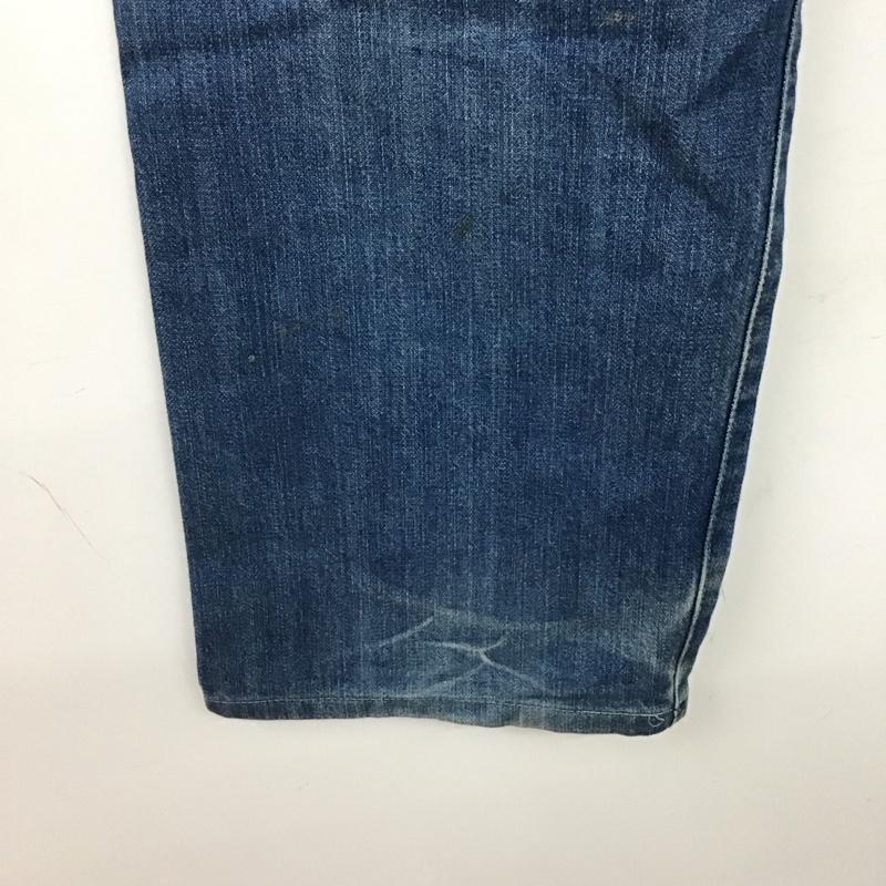 ポストオーバーオールズ POST OVERALLS パンツ デニム、ジーンズ デニムパンツ ワイドパンツ カジュアルパンツ 無地 インディゴ / インディゴ / Indigo メンズ USED 古着 中古 10155912