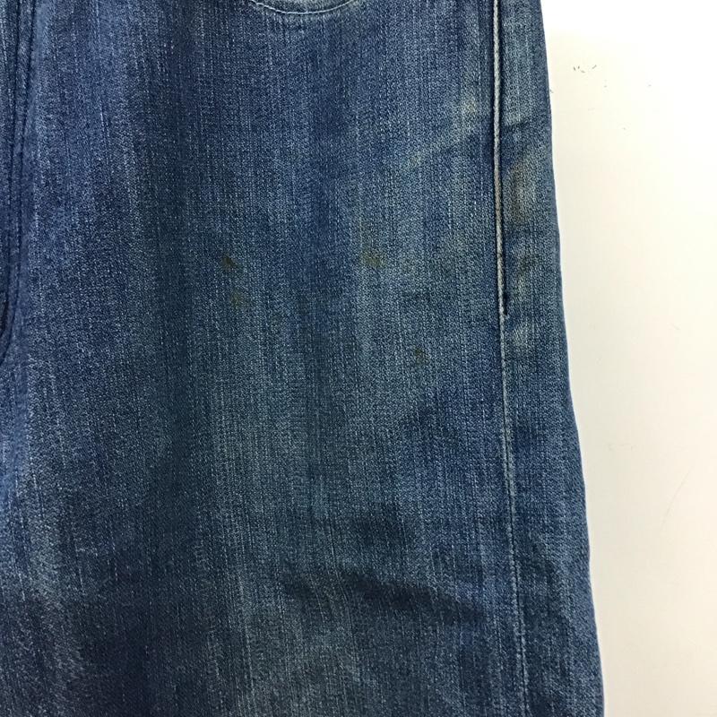 ポストオーバーオールズ POST OVERALLS パンツ デニム、ジーンズ デニムパンツ ワイドパンツ カジュアルパンツ 無地 インディゴ / インディゴ / Indigo メンズ USED 古着 中古 10155912
