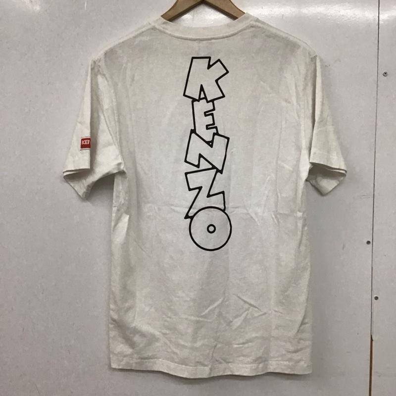 ケンゾー KENZO Tシャツ 半袖 半袖カットソー プリントTシャツ クルーネックカットソー S プリント 白 / ホワイト / white メンズ USED 古着 中古 10155914