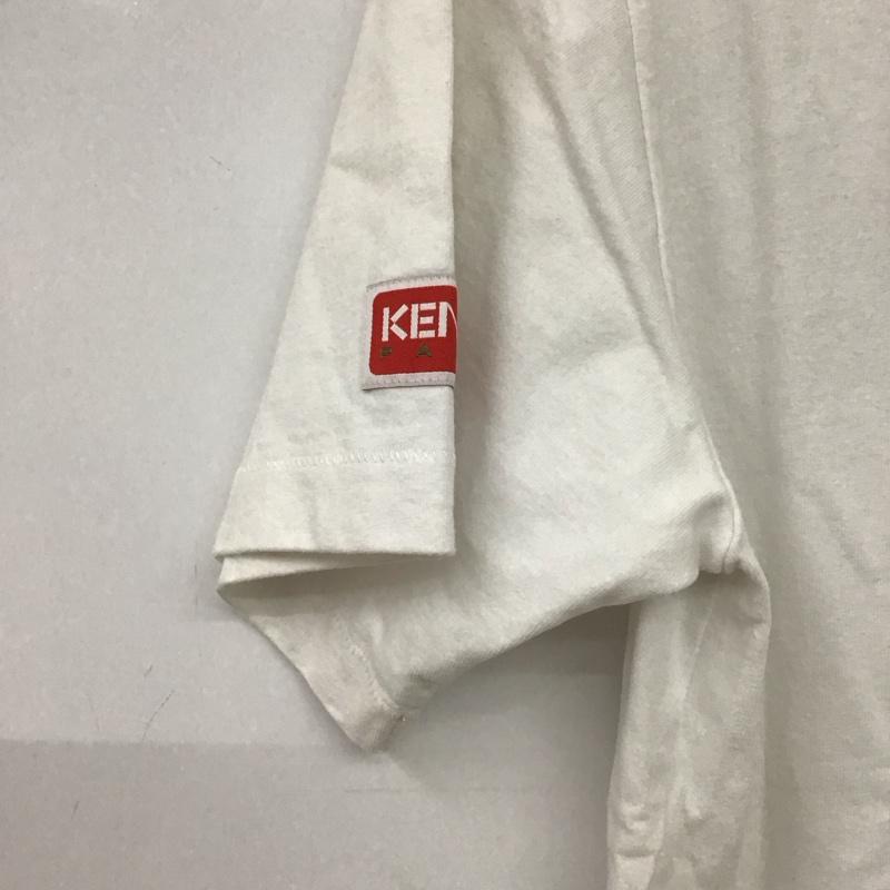 ケンゾー KENZO Tシャツ 半袖 半袖カットソー プリントTシャツ クルーネックカットソー S プリント 白 / ホワイト / white メンズ USED 古着 中古 10155914